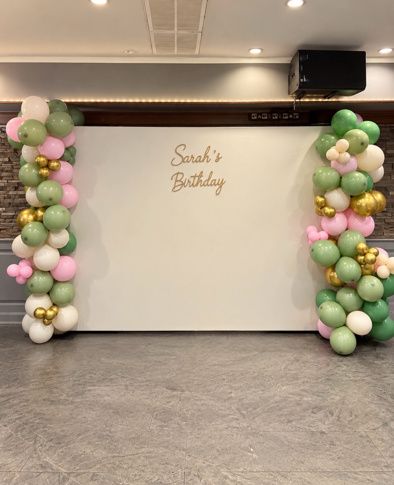 Pastel birthday celebration