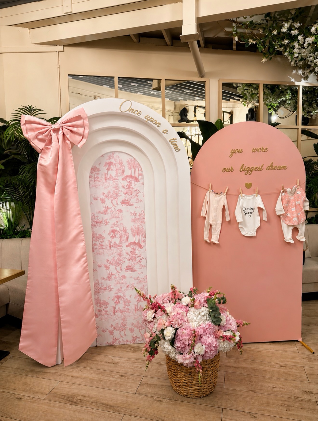 A little girl’s story · baby clothes & satin bow